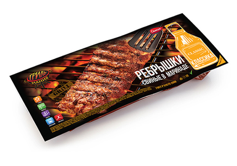 Ребрышки свиные в маринаде "Гриль Мания"~450г