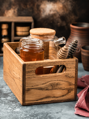 Light Oak Box for kitchenware