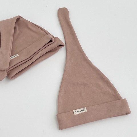 Шапочка для новорожденного 1шт "Шоколад"