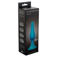 Бирюзовая анальная пробка Slim Anal Plug Large - 12,5 см. - 