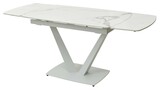 фото 4 Стол ALATRI 120 GLOSS STATUARIO WHITE SOLID CERAMIC / WHITE, DISAUR на profcook.ru