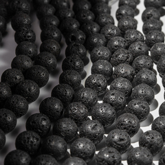 Лава вулканическая натуральная, 14,5мм, шар