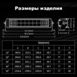 Балка  30 комбинированного белого света Аврора  с ходовыми огнями DRL RGB управление кнопкой ALO-D8-30-R5Y1-Q ALO-D8-30-R5Y1-Q фото-8