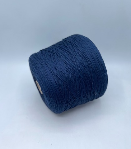 Бобинная пряжа (пр.Италия), art.Cotone, 350м/100 гр. 100%Хлопок, цвет-Вечернее небо , арт.34865