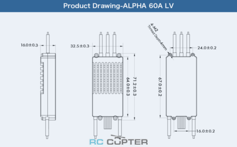 ESC регулятор мотора T-Motor Alpha 60A LV 6S