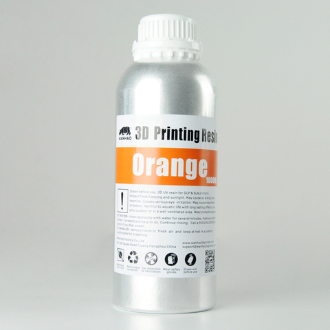 Фотополимер Wanhao, оранжевый (1 л)