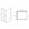Abber Sonnenstrand AG07090-S85 Душевой уголок, 90x85x195
