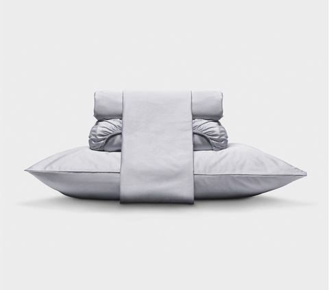 Простыня на резинке 200x200x45 Mollen светло-серая