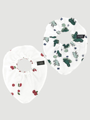 Сет из 2х нагрудников Mjölk Mini Брусника/Лягушки