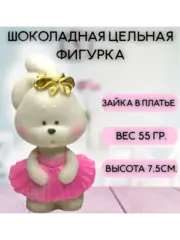 Шоколадная фигурка "Зайка в платье"