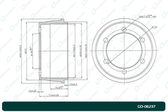 Барабан тормозной G-brake  GD-06237
