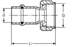 Valtec соединитель пресс 35х1