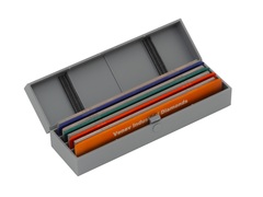Набор из 4-х алмазных анодированных брусков 150х25х7х3 MS-1 (медно-оловянная) в боксе