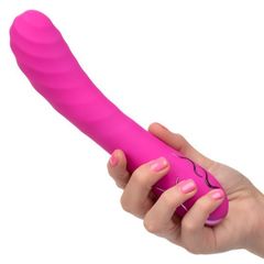 Розовый вибромассажер Insatiable G Inflatable G-Wand с функцией расширения - 21,5 см. - 