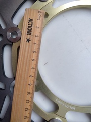 Передние диски для Yamaha XJ6 DIVERSION / YZF R3/ YZF R6 / MT-03 /MT-09 / MT-07 / FZ6 / MXT / XSR 900/ XV 1900 / золотые / вариант 2