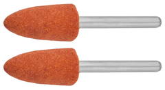 ЗУБР 2 шт, 9.5 x 19.0 х 3.2 мм, L 45 мм, P 120, набор абразивных шлифовальных конусов (35912)