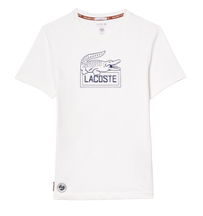 Теннисная футболка Lacoste Ultra-Dry Sport Roland Garros Edition Tennis T-Shirt - white