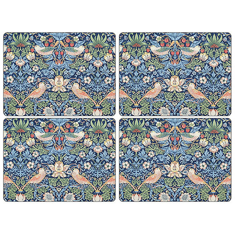 Набор плейсматов Pimpernel Дрозды, синий фон 40х29 см, 4 шт