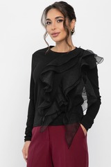 Блуза Риана (черная) Б14224-5М LT Collection