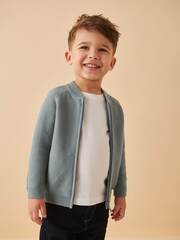 Кардиган на молнии для мальчика Next K82-044, Светло-синий