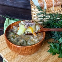 Рассольник с говядиной / 1 л