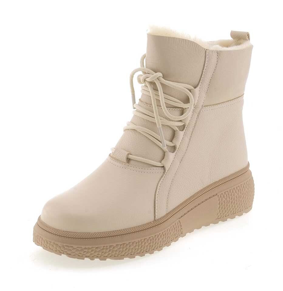 Ботинки женские SPUR KB067_02KH-ML молочные
