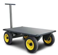 Тележка с поворотной осью Walzmatic 3000. Пневматические колеса