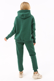 Утепленный спортивный костюм для беременных и кормящих 16025 зеленый