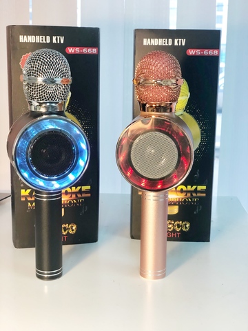 Караоке-микрофон с колонкой WS - 668