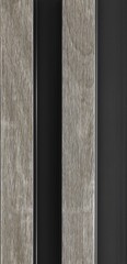 Реечная панель 3Д Prof ПВХ XL Дуб серый 122х2950 мм