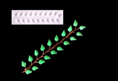 Силиконовый молд Веточка с листьями