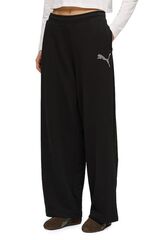 Брюки спортивные женские PUMA ESS GRAPHIC LEO LUXE Bedazzled Slouchy Pants TR