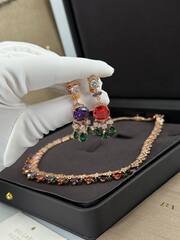 30431 - Комплект украшений колье + серьги в стиле BVLGARY