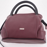 Сумка Саломея 278 наппа бордо + черный