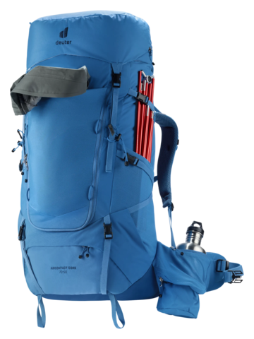 Картинка рюкзак туристический Deuter Aircontact Core 70+10 Baltic/Nightblue - 10