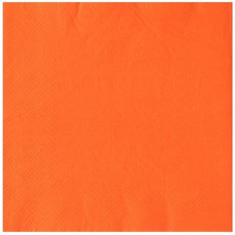 Салфетка оранжевая 33см 12шт