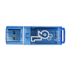 Флеш-память SmartBuy Glossy series 16 Gb USB 2.0 голубая