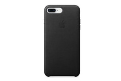 Кожаный чехол для iPhone 8 Plus Leather Case - Black (MQHM2ZM/A)