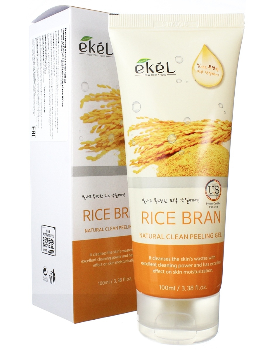 Пилинг-скатка для лица Ekel Natural Clean Peeling Gel Rice Bran (100 мл)