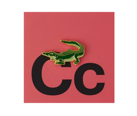 Значок металлический Зоопарк: Крокодил