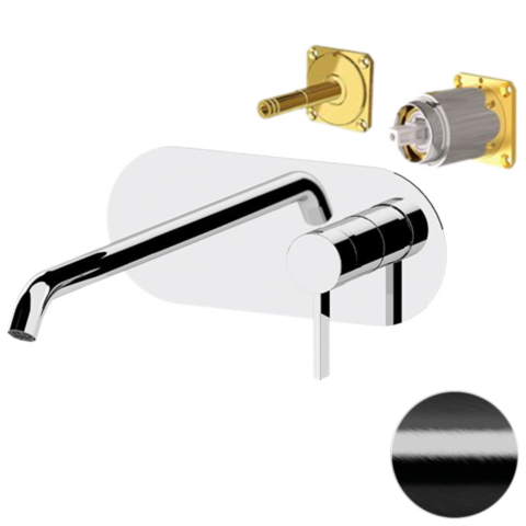 Remer MC15KBCFP Смеситель для раковины Remer Metrica MC15KBCFP, черный брашированный хром