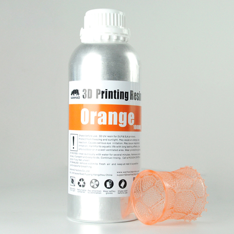 Фотополимер Wanhao, оранжевый (1 л)