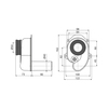 Alcaplast Слив для писсуара, AG210901240 (A45B)