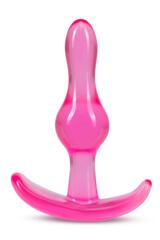 Розовая анальная пробка Curvy Anal Plug - 8,4 см. - 