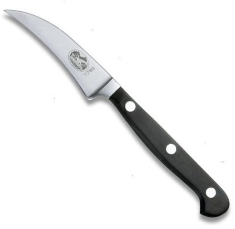 Нож Victorinox для фигурной резки кованый, лезвие 6 см, черный