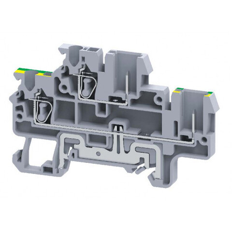 Клемма 2 уровня /2 пружинных и 2 штекерных соединения