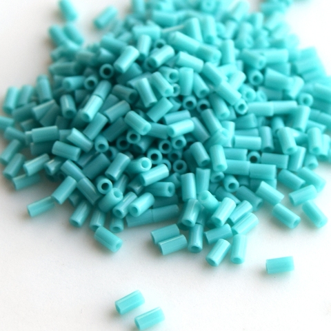 Стеклярус Тохо 3 мм 0055 бирюзовый/ Toho bugles 3mm