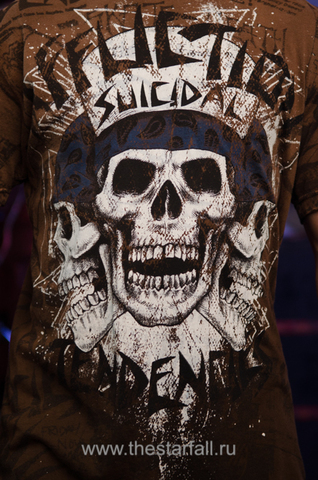 Affliction | Футболка мужская Suicidal Tendencies Tee Signature Series A706 принт спереди