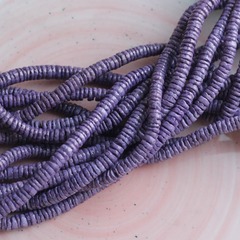 Ракушечник, бусины хейши цвет Фиолетовый, 6 мм, 1/2 нити К059