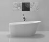 BelBagno BB62-1700 Отдельностоящая, овальная акриловая ванна в комплекте со сливом (донным клапаном) цвета хром, без перелива 1700х720х720